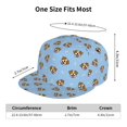 thumbnail image 6 of Fotbe Terrier Flat Bill Visor Cap Classic Snapback Hat Polyester Foam Trucker Hat Trucker Cap Adjustable Baseball Cap, 6 of 9