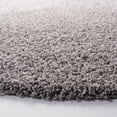 thumbnail image 3 of SAFAVIEH Primo Mason Solid Shag Area Rug, Light Grey, 5' x 5' Round, 3 of 7