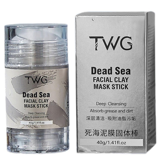 Green Tea Face Mask Stick, Deep Cleaning Clay Mask for Blackhead Removal, Pore Tightening & Oil Control