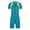 Sky Blue, variant on Manyakai Kids Boys Girls One Piece Short Sleeve Shorty Wetsuit with Zipper Quick Dry Bathing Suit Navy Blue 8