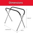 thumbnail image 2 of Support de Travail Pliant Réglable Robuste – Capacité de 750 Lb – Établi Rembourré pour Pare-Chocs et Garde-Boue Automobiles – Idéal pour Garage, Atelier de Réparation, Bricolage – Argent, 2 of 7