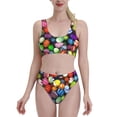 thumbnail image 2 of Picia Easter Eggs2 Women's High Waisted Bikini Scoop Neck Swimsuit Two Pieces Bathing Suit-, 2 of 8