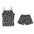 thumbnail image 3 of Conjunto de de para mujer de 7 piezas, camiso, pantalones, pantalones cortos, banda para el cabello, máscara para los ojos, L Soledad Pijama de satén de seda para mujer Inicio, 3 of 7