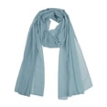 thumbnail image 1 of INSPIRAR CHIC Bufanda de Chiffon Sólido para Mujeres Ligera Suave Sheer Larga Envoltura de Cabeza Chal Bufandas Azul Polvo 68.9x29.5 pulgadas, 1 of 7