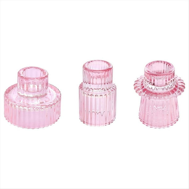 Candelabros de Cristal CóNicos para Centros de Mesa, DecoracióN de Bodas y Fiestas C