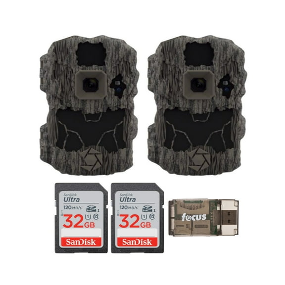 Stealth Cam DS4K Ultimate Hunting Trail Camera 32-Megapixel and 4K Video with 32GB SD Card and Card Reader (2-Pack)