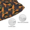 thumbnail image 3 of Goofa German Shepherd Dog Print Plush Throw Pillow Case, Soft Velvet with Hidden Zipper, Decorative Cushion Cover for Sofa, Bed, Car, and Home Décor-16"x24", 3 of 6