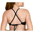 thumbnail image 3 of Speedo Women's High Neck Back Bikini Top (Speedo Black, XL), 3 of 3