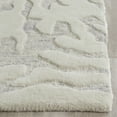 thumbnail image 3 of SAFAVIEH Bella Goran Abstract Bursting High-Low Wool Area Rug, Silver/Ivory, 2'6" x 4', 3 of 6