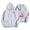 Gray, variant on TFEOQRY Hooded Sweatshirts for Women Autumn and Winter Loose Breast Cancer Related Letter Printed Pullover Long Sleeve Hooded Tops Sweatshirt Beige