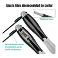 thumbnail image 3 of Cuerda Saltar Pvc 2.8m Ajustable Con Contador 2 Formas Xtellar negro, 3 of 3