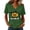 11# Green, variant on Qwertyu Halloween Shirts for Women Plus Size Ghost Pumpkin Print Short Sleeve V Neck Halloween Tshirts Casual Cute Halloween Graphic Tees Red S