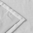 thumbnail image 6 of TWOPAGES Faux Linen Curtain 84 W X 72 L Inch Pinch Pleated Hanging Style Blackout Privacy Protection Drape for Kitchen, 1 Panel, White, 6 of 6