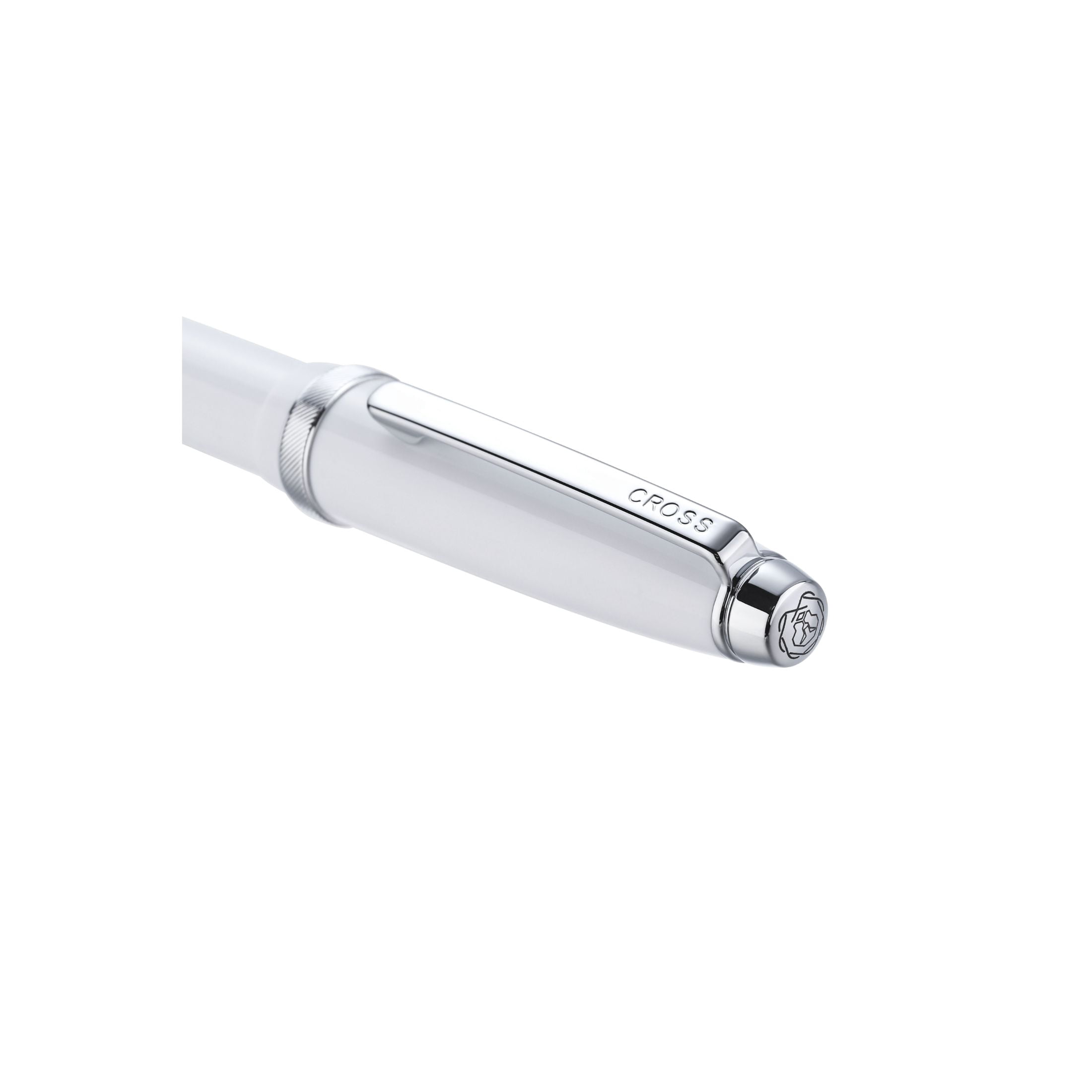 Cross Lume Porcelain White with Polished Chrome Appointments Rollerball Pen