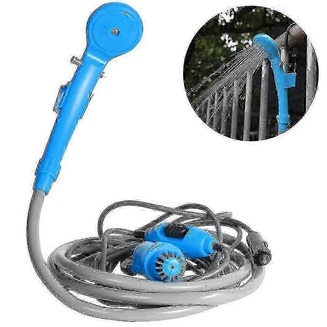 Portable Shower Camping Shower Outdoor Camp Shower Pump, Electric Rechargeable Portable Camping Shower