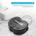 thumbnail image 6 of Terpovery Smart Time Lock LCD Display USB Rechargeable Temporary Timer Padlock, Black, 6 of 9