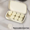 thumbnail image 4 of Portable Pill Organizer Box, 8 Compartments Plastic Storage Case, Sealed Lid for Vitamins, Medicine, Small Items, Compact Design for Travel, Home, Easy to Clean Tidy Accessory, 4 of 6
