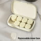thumbnail image 3 of Caja de almacenamiento portátil, contenedor de plástico sellado con tapa, 8 compartimentos para organizar por la mañana, el mediodía y la noche, diseño de color sólido con múltiples, 3 of 8