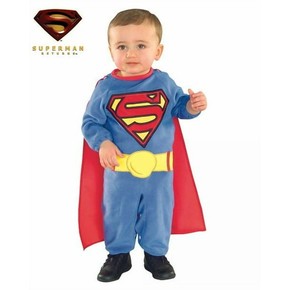 DC Comics Superman Comfy Costume for Toddlers by Rubies, Boys 2T-4T