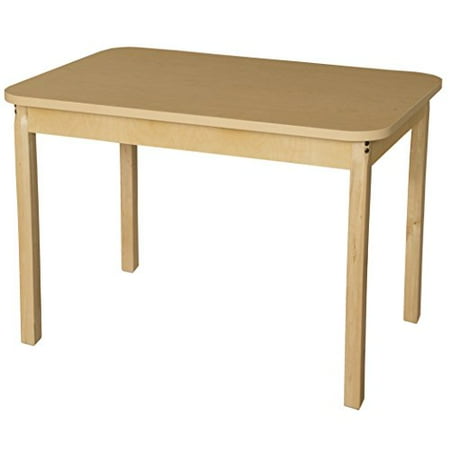 - Wood Designs HPL304429 - Rectangle High Pressure Laminate Table with Hardwood Legs, 29