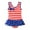 Red, variant on Zszcpp One-Piece Swimsuits Toddler Girl Swimwear Independence Day Bowknot Stripe Star Printing Beach Bathing Suit Holiday Swimsuit Sets