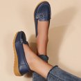 thumbnail image 2 of Mocassins à Enfiler pour Femmes à Talon Compensé Bas avec Fleurs, Chaussures de Marche Confortables en Cuir Souple, Chaussures de Plage, de Robe et de Travail, 2 of 8