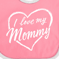 thumbnail image 4 of Inktastic I Love My Mommy in White Chalk Heart Boys or Girls Baby Bib, 4 of 4