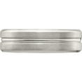 thumbnail image 4 of Sterling Silver Ss 6mm Brushed Fancy Band Size 9 Made In United States qwb107b-9, 4 of 5