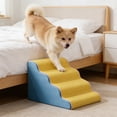 thumbnail image 4 of Non Slip Pet Stairs for Dogs and Cats, Portable Dog Ramp for Bed and Couch, High-Density Foam Pet Ladder for Small, Medium, and Senior Pets Indoor Use, 4 of 6