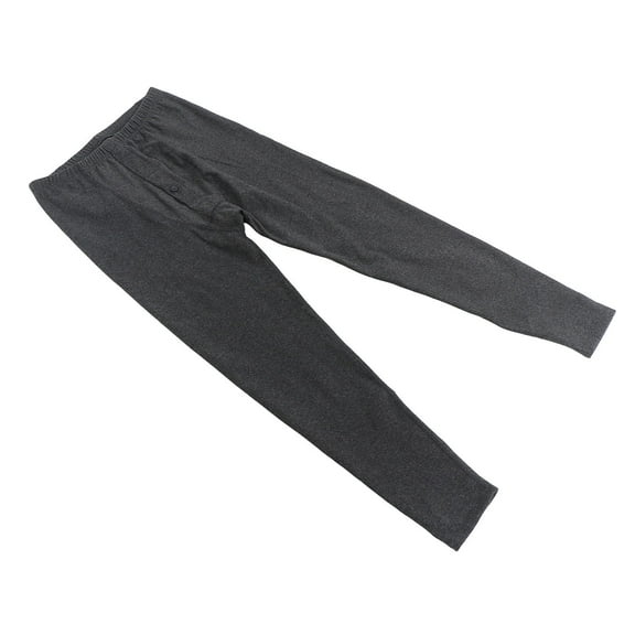 LULULION 1Pack Thermal Under Pants Mens Warm Leggings Traceless Style Black