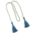 thumbnail image 3 of Garland Wood Bead String Garland Colgante de pared Borla Colgante Sala de estar Suministros de decoración para fiestas, Azul AweSitey HA004853-04, 3 of 6
