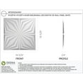 thumbnail image 2 of Ekena Millwork 19 5/8"W x 19 5/8"H Asher EnduraWall Decorative 3D Wall Panel, 2 of 12