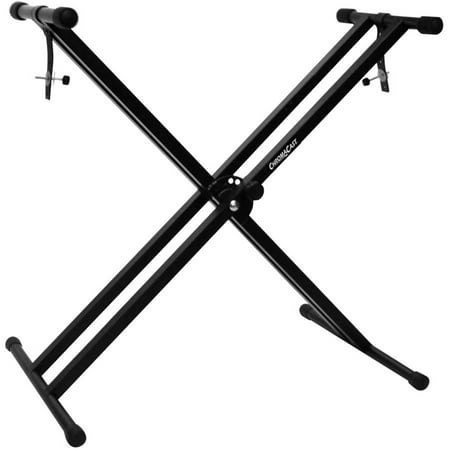 ChromaCast Heavy Duty Pro Series Double Braced X-Style Keyboard & Piano Stand with Locking (Best 2 Tier Keyboard Stand)