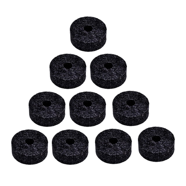 TISHITA 10 Pcs 4cm Support Cymbale Accessoires en Feutre Remplacement Noir