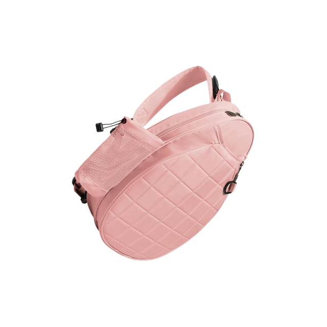 ZheElen Tennis Racket Shoulder Bag Water Resistant Tennis Storage Tote Pink Adults Racket Pink 30x10x46cm