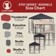 thumbnail image 6 of Lucky Dog STAY Series Studio Jr. 4x4x4.3 Foot Steel Frame Villa Dog Kennel, 6 of 12