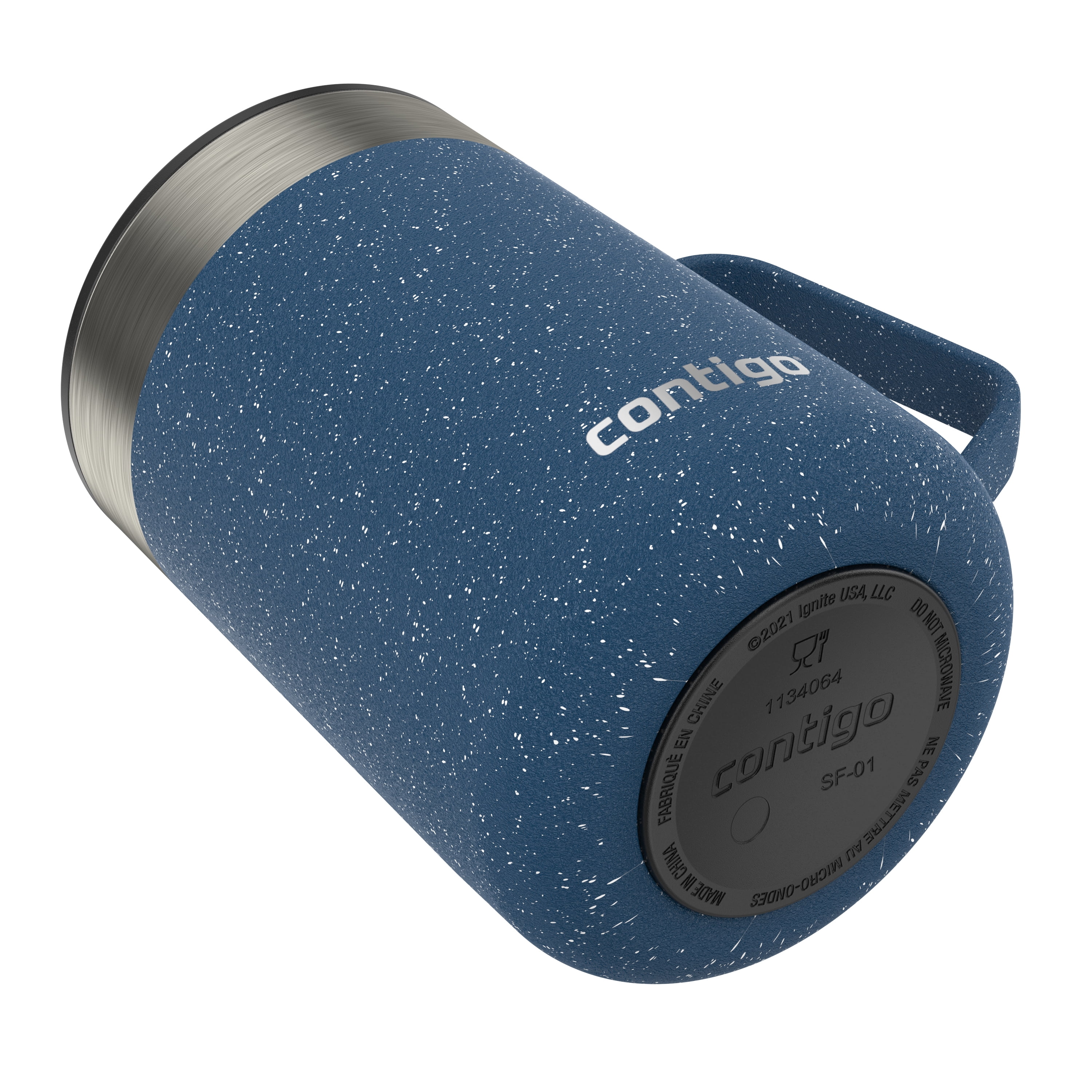 Contigo Streeterville Stainless Steel Vacuum-Insulated Mug, 14 oz (414 mL), Blueberry