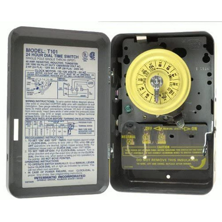 Intermatic Light Timer Model T101 Troubleshooting Shelly Lighting