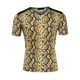 thumbnail image 5 of Camiseta de hombre con estampado de leopardo INSPIRE CHIC, cuello en V, mangas cortas, M, estampado de serpiente, 5 of 6