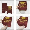 thumbnail image 5 of Graduation Card Box Holder, Congrats Grad Foldable Cardboard Decorations Box for Graduation Party Decoration and Grad Parties (Maroon), 5 of 10
