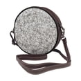 thumbnail image 2 of Lsque Silver Glitter Pattern Shoulder Bag – Microfiber Leather Crossbody with Detachable Strap & Handle Ring, Waterproof & Durable, Elegant Everyday Carry, 2 of 5