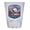 Clear, variant on Washington DC Design E Souvenir 2 oz Round Shot Glass Blue