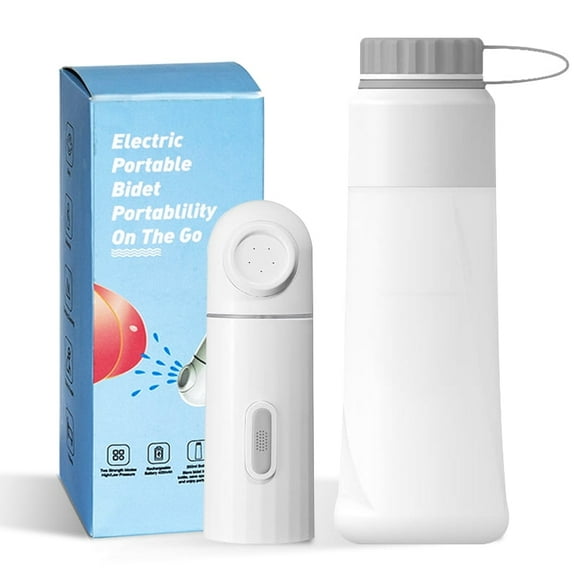 Electric Portable Bidet - 350ml Handheld Rechargeable Personal Travel Bidet with 2 Sprayer Modes for Personal Hygiene Cleaning Postpartum or Post-Surgery Care