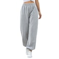 thumbnail image 2 of Women's Bottom Sweatpants Pockets High Waist Sporty Gym Athletic for Jogger Workout Sportwear, 2 of 7