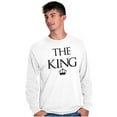 thumbnail image 4 of King Queen Matching Sets His Hers Men's Long Sleeve Tee T Shirt Brisco Brands L, 4 of 7