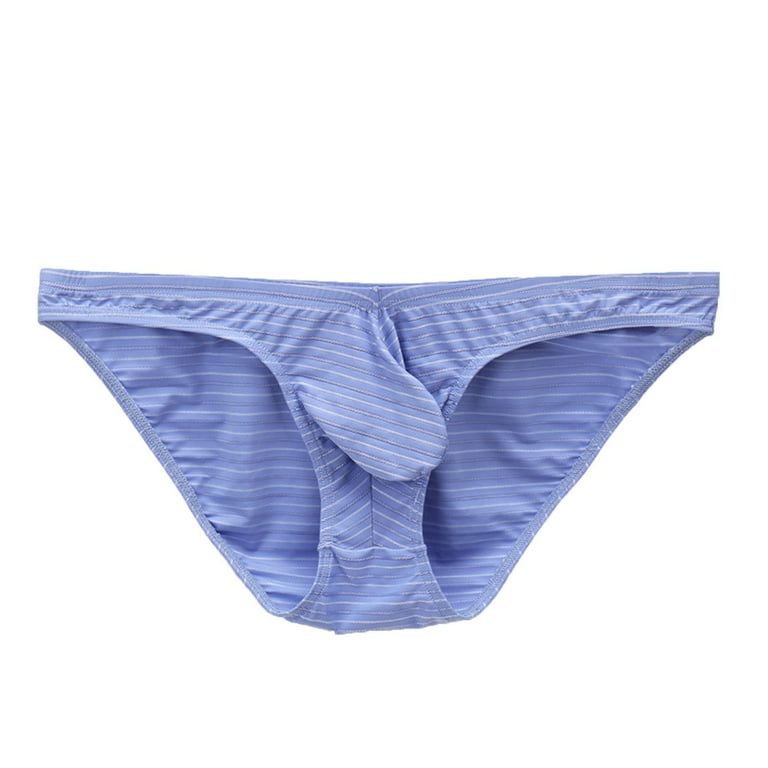 CLZOUD Mens See Through Underwear Sky Blue Acrylic Men's Underwear