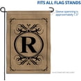 thumbnail image 2 of Anley Monogram Letter R Garden Flag, Double Sided Family Last Name Initial Yard Flags 18 x 12.5 Inch, 2 of 6