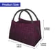 thumbnail image 2 of Easygdp Dark Purple Glitter Bolsa de Almuerzo Insulada Reutilizable, Bolsa de Mano y Bandolera para Oficina, Trabajo, Viajes, 2 of 6