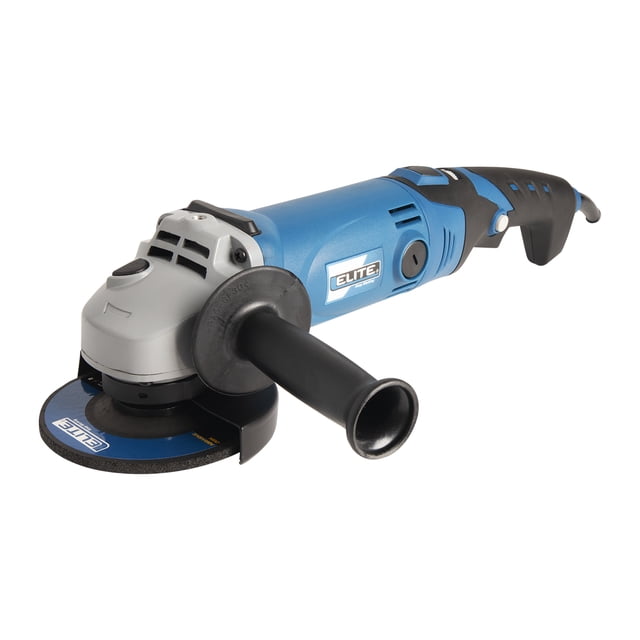 Esmeriladora de 4 1/2" marca Elite uso Profesional Elite 1200 Watts de potencia, mango giratorio