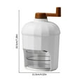 thumbnail image 3 of RnemiTe-amo Ice Shaver and Snow Cone Machine,Hand Crank Ice Crusher,Mini Portable Ice Shaver with Stainless Steel Blade Manual Ice Crusher for Snow Cone, Slush, Shaved Ice, 3 of 9